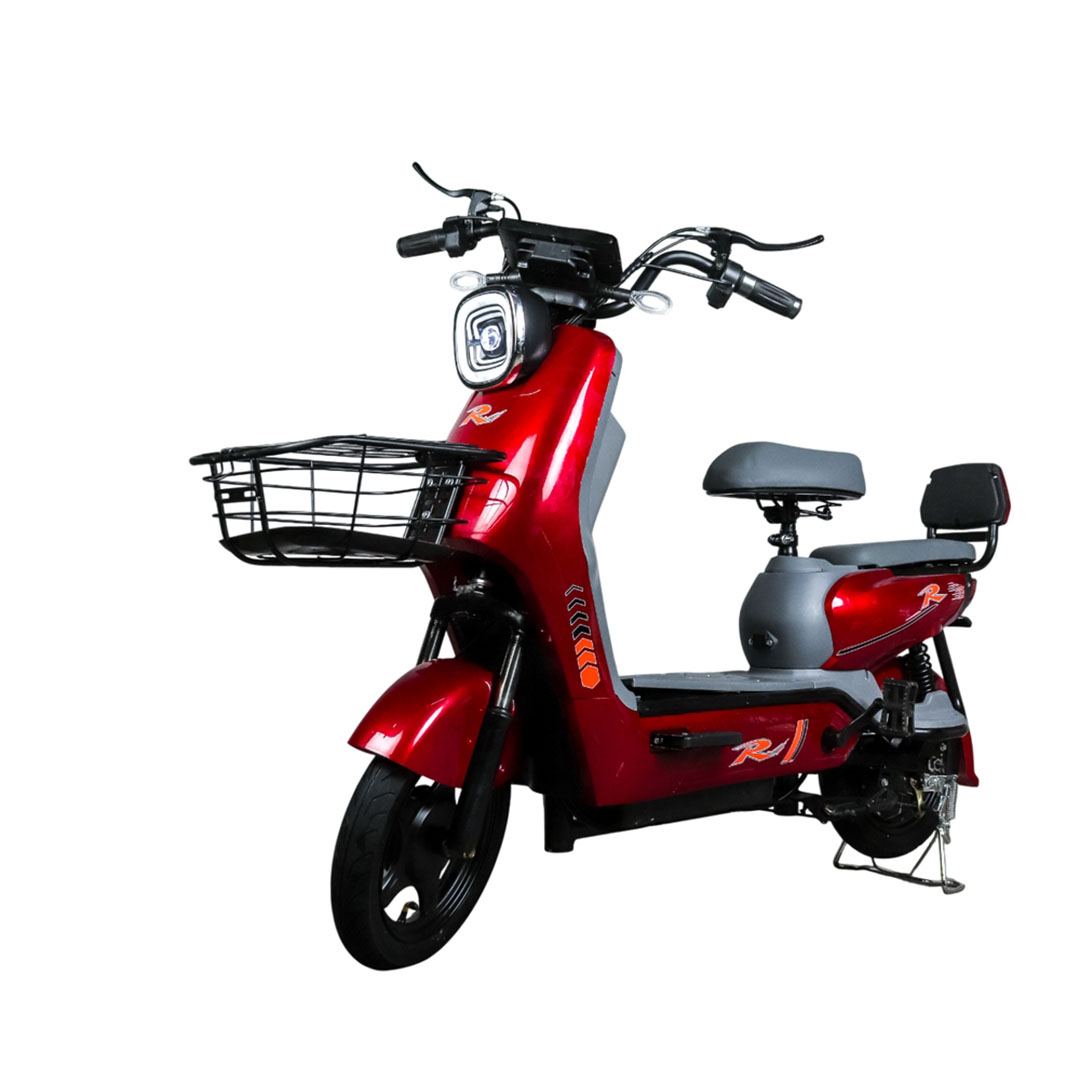 سكوتر كهربائي للركوب بإطار 14 انش - 48 فولت - 350 وات - أحمر - SHN-WS