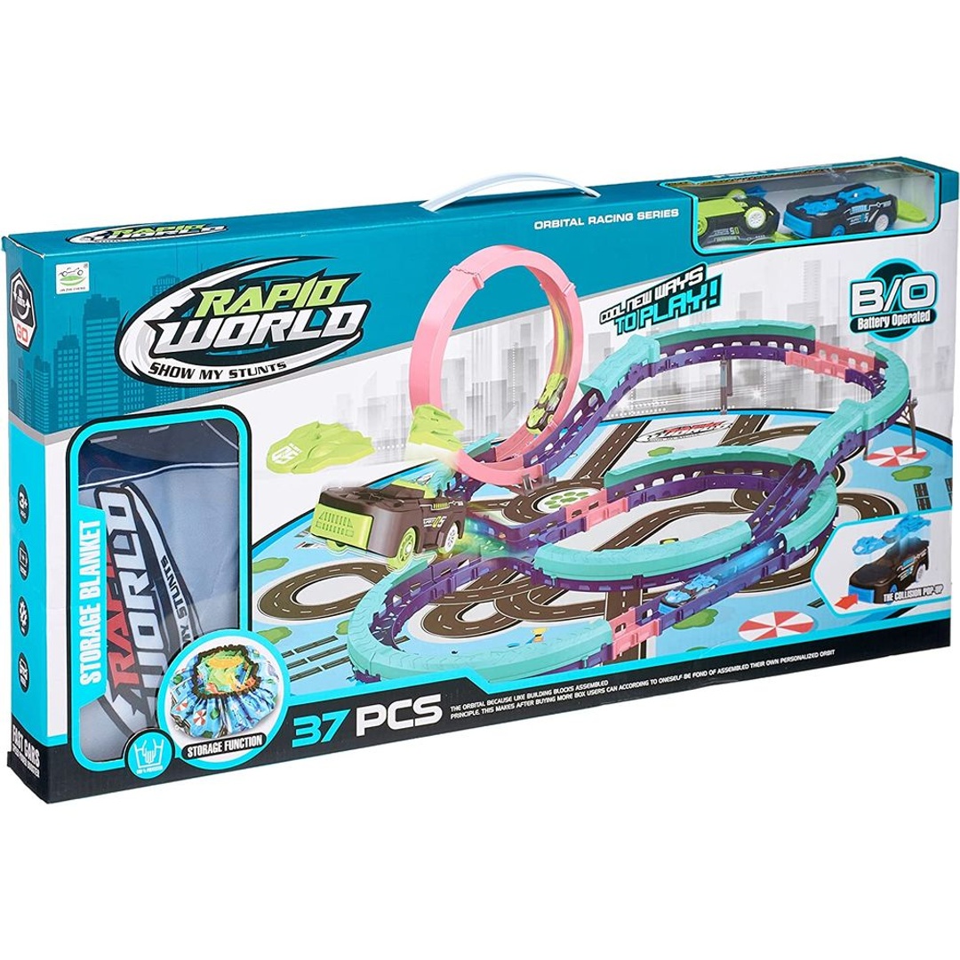 سلسلة السباقات المدارية رابيد وورلد 37 قطعة - 66881-512