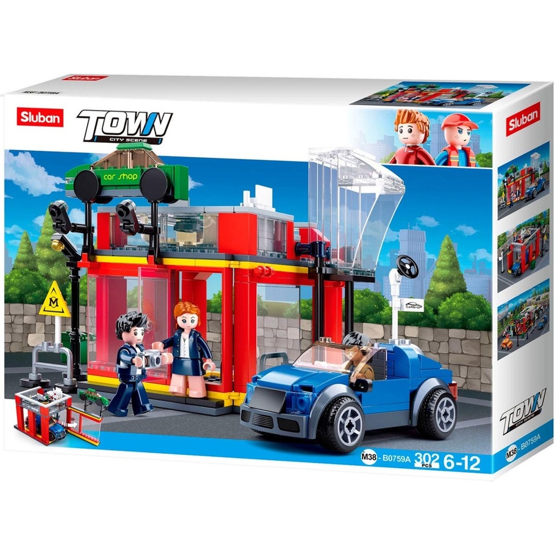 مكعبات متجر خدمات مبيعات السيارات 302 قطعة - M38-B0759A