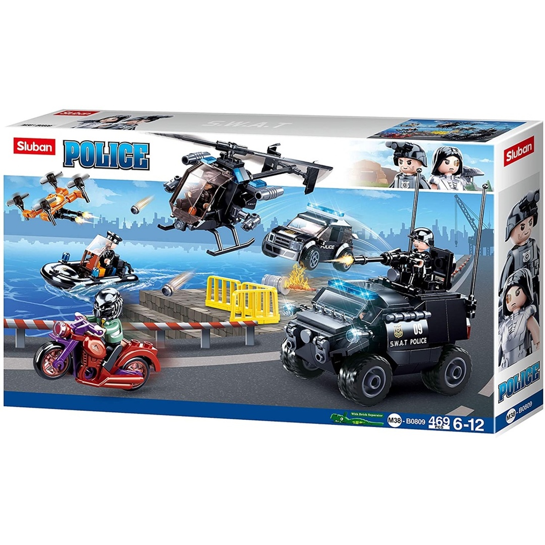 بلوكات مطاردة الشرطة - 469 قطعة - B0809