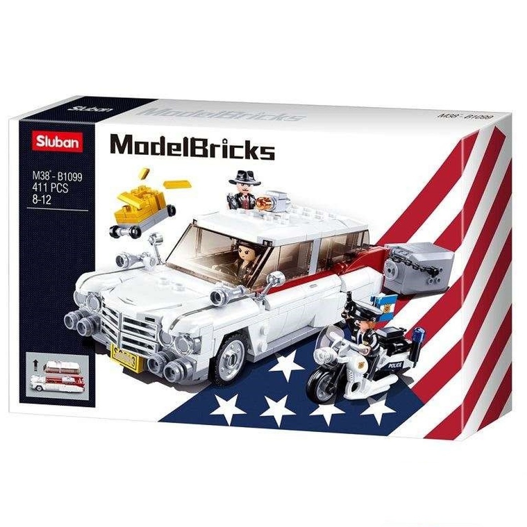 مكعبات سيارة اللصوص الأمريكية - 411 قطعة - M38-B1099