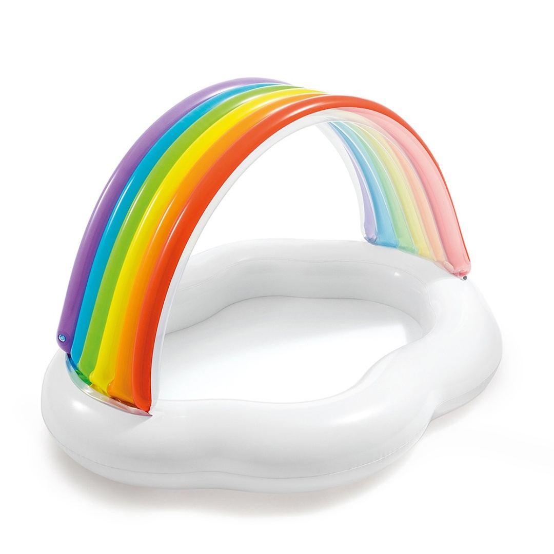حوض سباحة علي شكل سحابة مع مظلة قوس قزح - 57141NP
