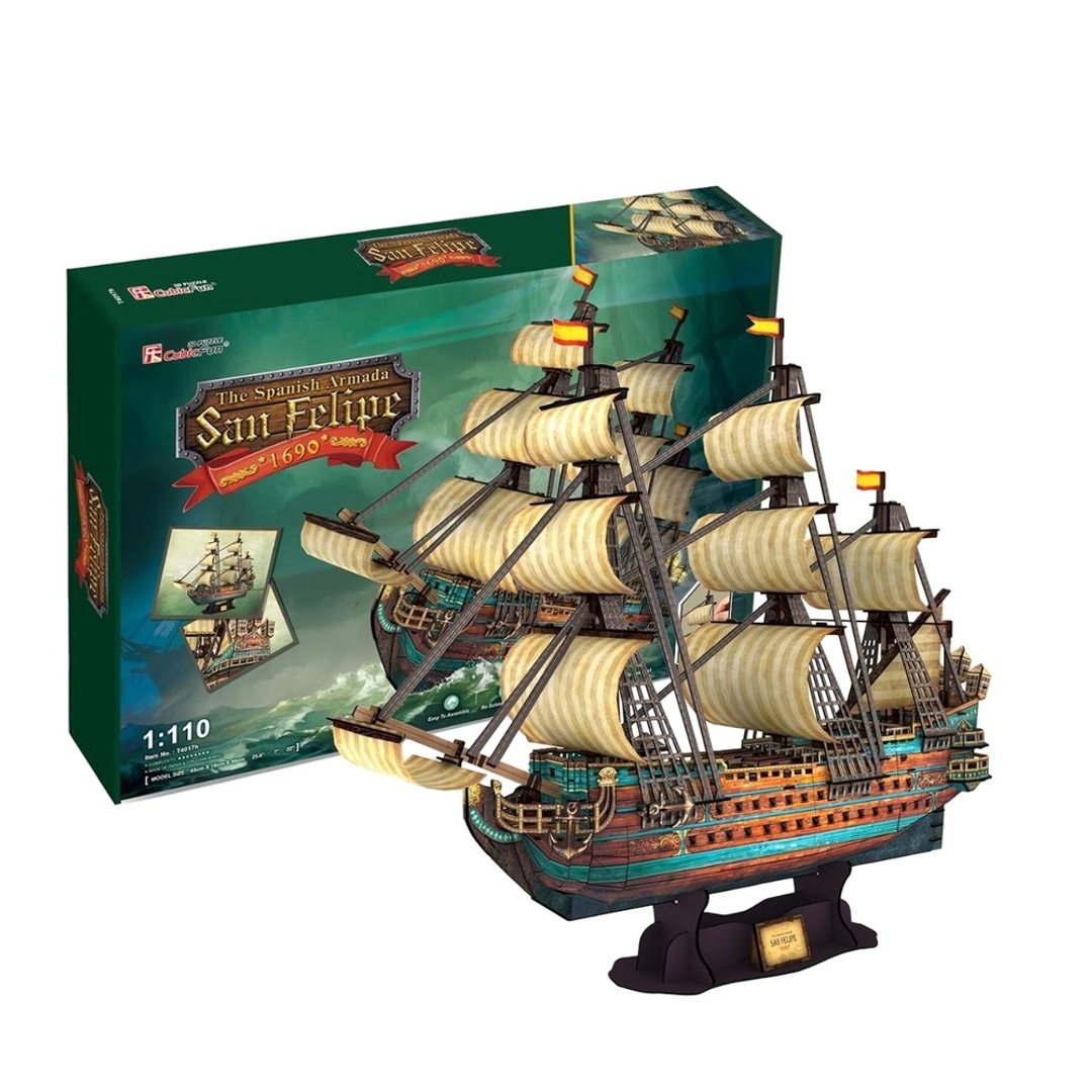 بازل على شكل سفينة الأسطول الإسباني 248 قطعة - T4017H