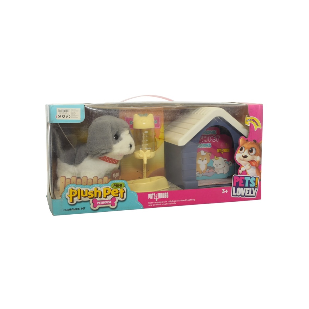 كلب فرو بني مع منزل و خزان مياه - MC1038