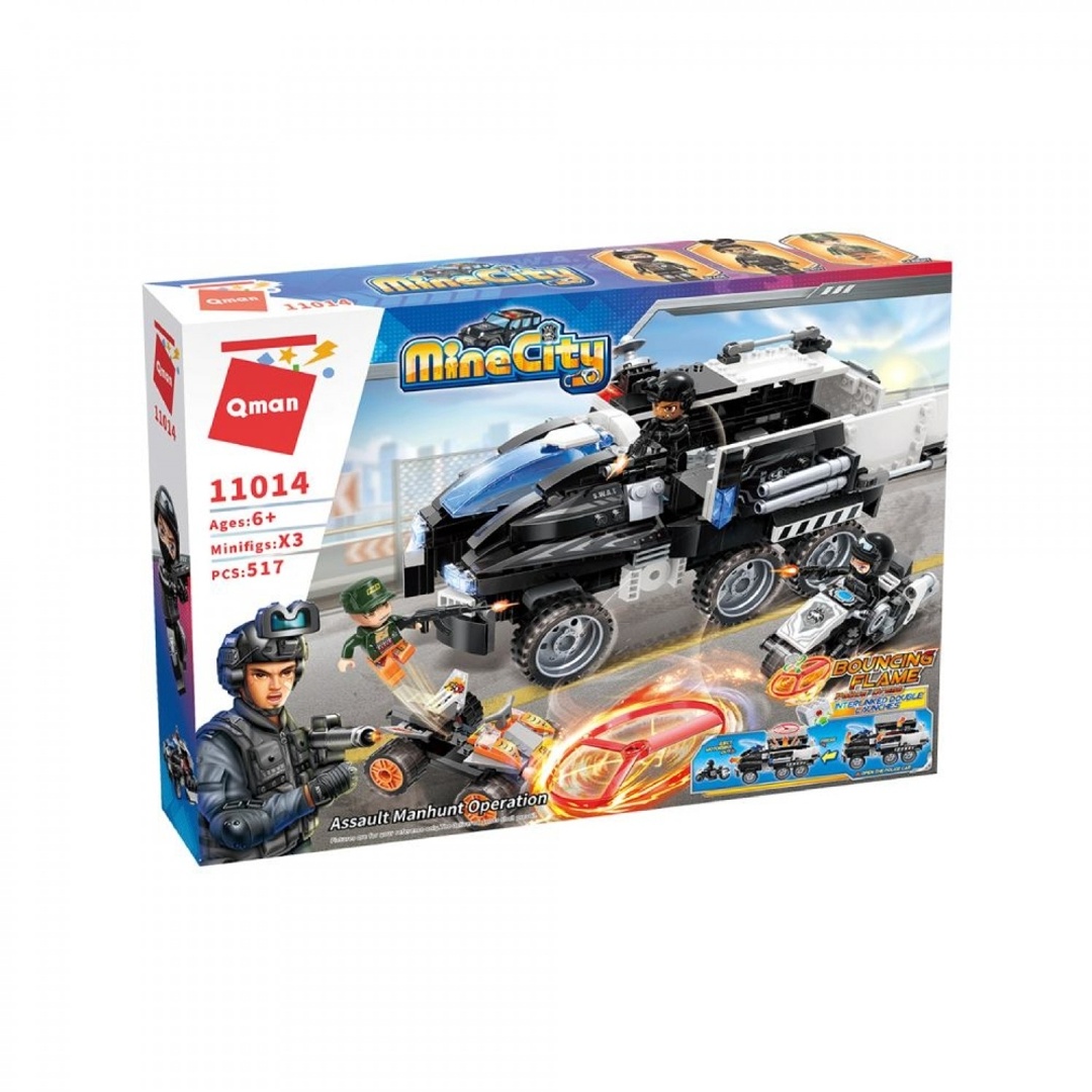 كيو مان سيارة الشرطة للمطاردة 517 قطعة - C11014