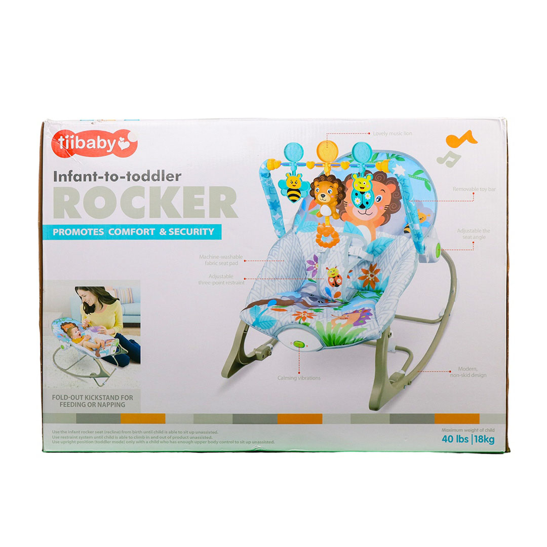 كرسي هزاز للأاطفال مع العاب بشكل اسد - 68145