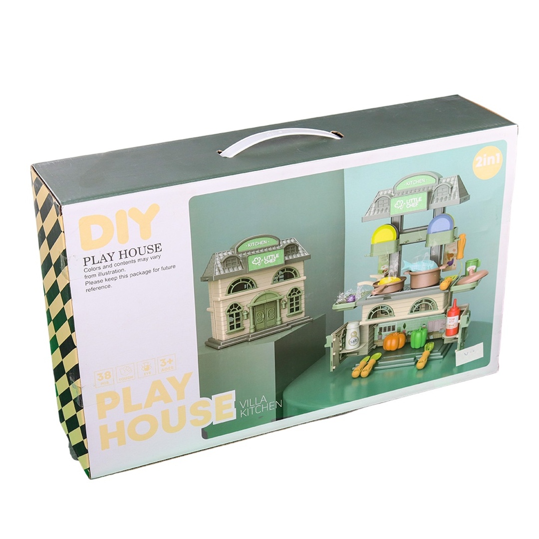 منزل الطباخ الصغير 2 في 1 المرح 38 قطعة - 15R05