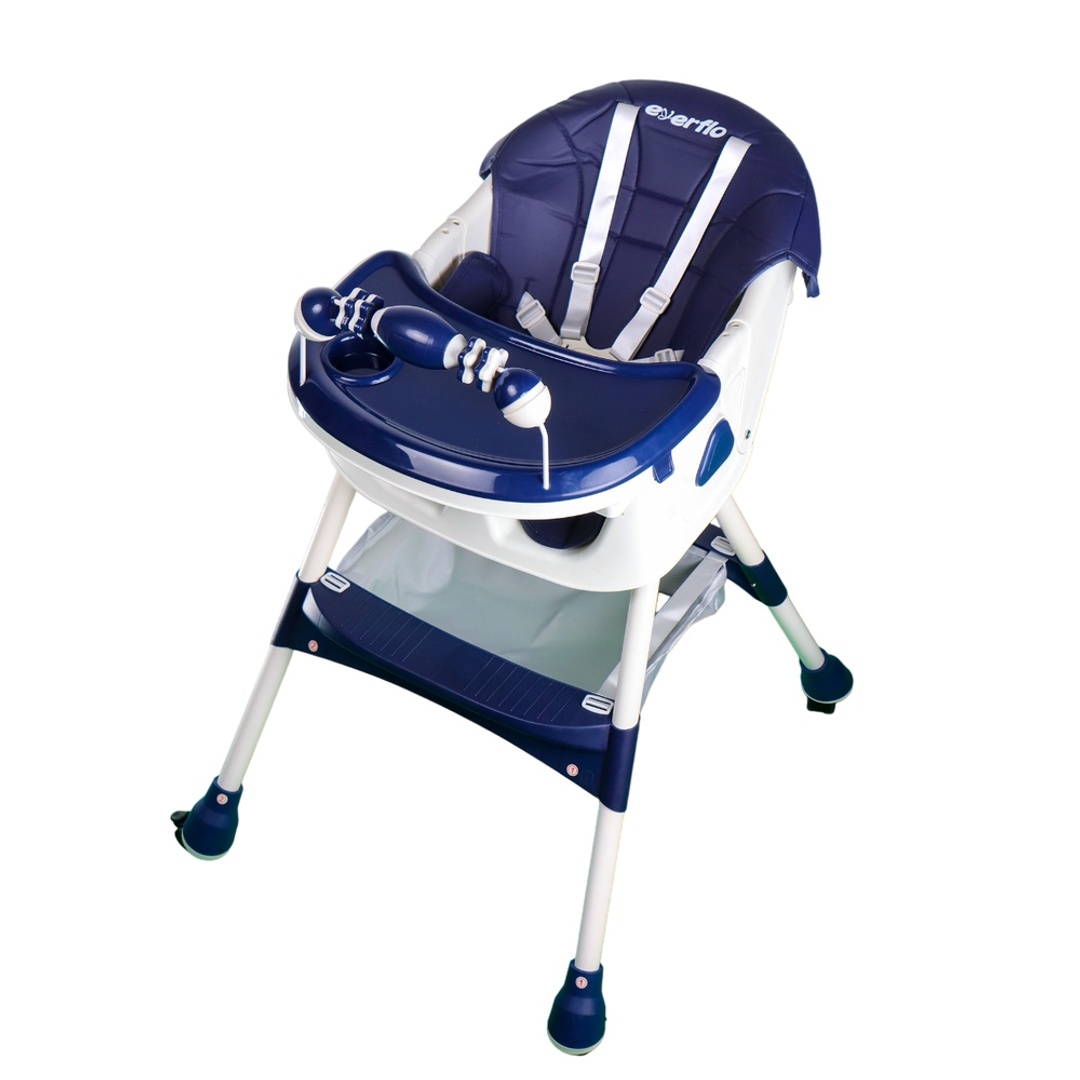 كرسي طعام هزاز جلد مبطن مع العاب و ظهر متحرك - E660