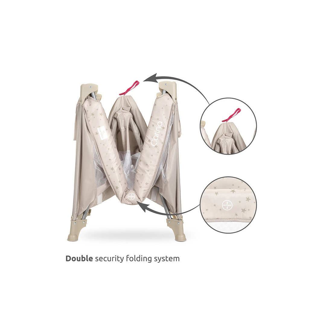 سرير اطفال كارينا بطبقة واحدة - رصاصي - 1008066