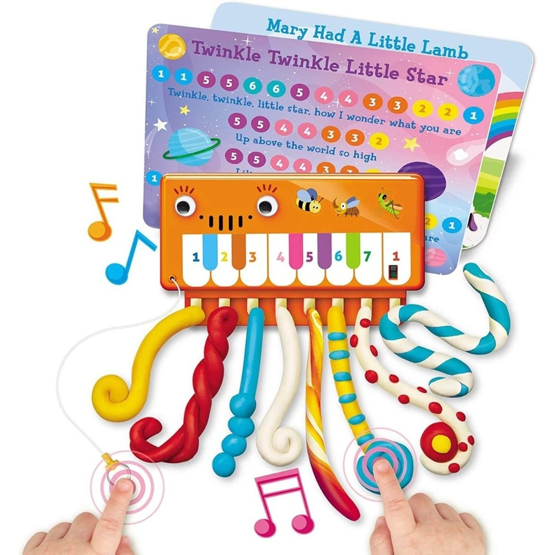 صناعة دائرة البيانو الكهربائية من الصلصال - 04916