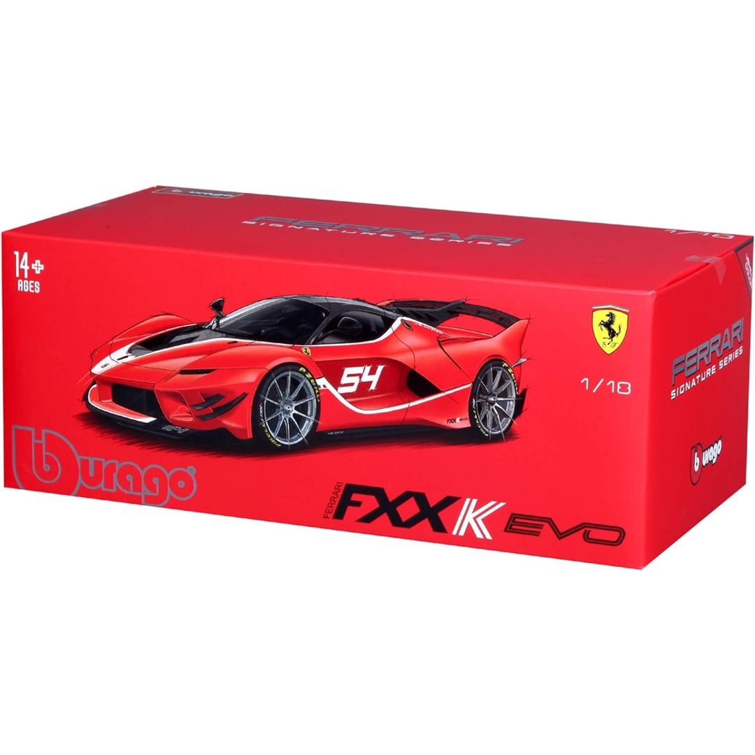 سيارة فيراري FXX-K ايفو 1/18 الحديدية - احمر - 18-16908