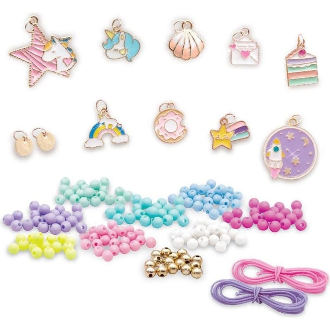 مجموعة صناعة الأسورة مع الخرز والأشكال المعدنية - T08370-A-A