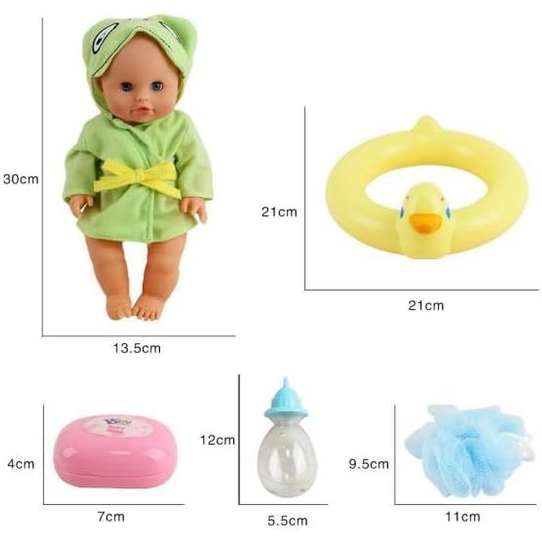 ديميان - مجموعة استحمام دمية الطفلة بامبولينا أموري مع إكسسوارات - DI1829