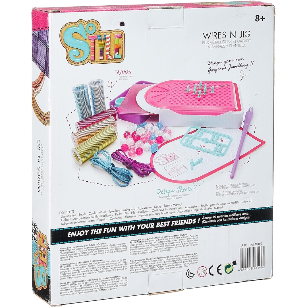 عدة حياكة الأسورة مع الخرز الملون - T08190-A-A