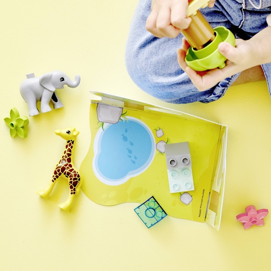 ليجو الحيوانات البرية في افريقيا 11 قطعة - 10971