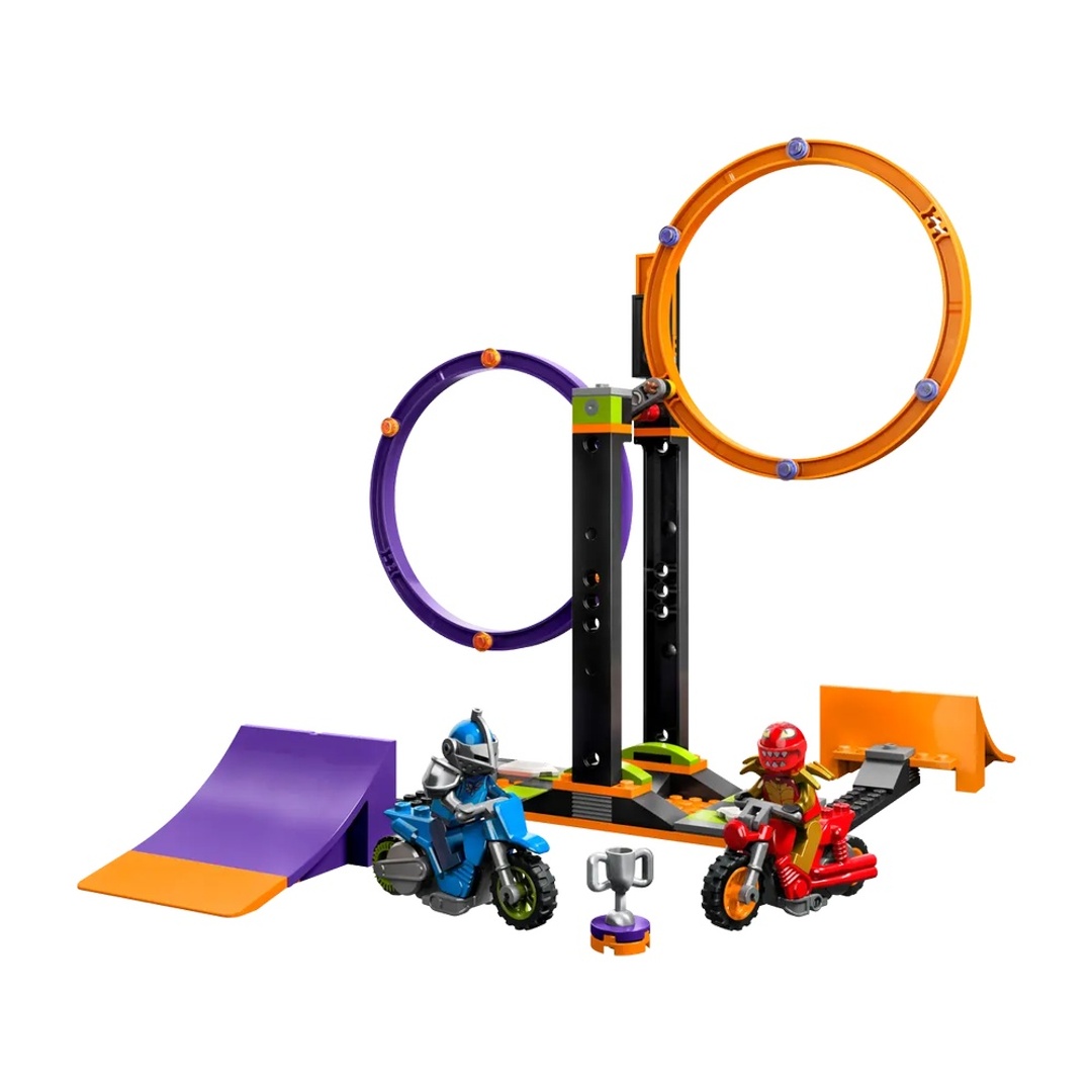 ليجو مهمة الدوران علي الحلقة الدائرية بالدراجة النارية 117 قطعة - 60360