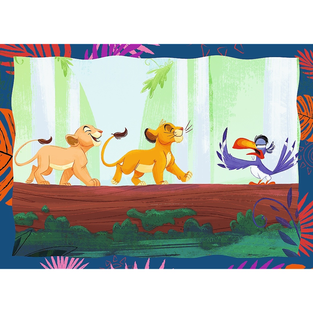 بازل ديزني الأسد الملك الشجاع 4 في 1 - 35+48+54+70 قطعة - 34653