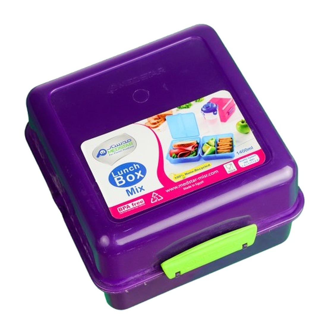 صندوق لانش بوكس 1400 مللي بنفسجي - 7691