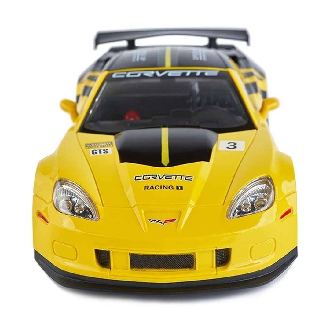 سياره سباق شيفرولية كورفيت 1/18 مع ريموت تحكم - أصفر - 866-1809