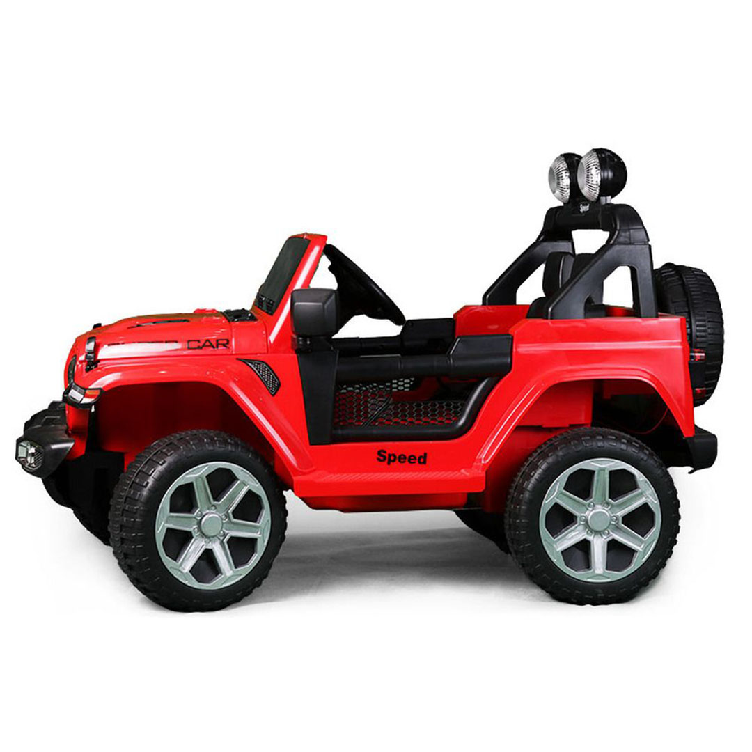 عربية جيب كهربائية للأطفال - أحمر - FT938