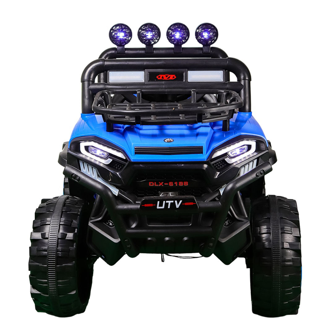 عربية اطفال كهربائية مع ريموت تحكم - أزرق - DLX-6188