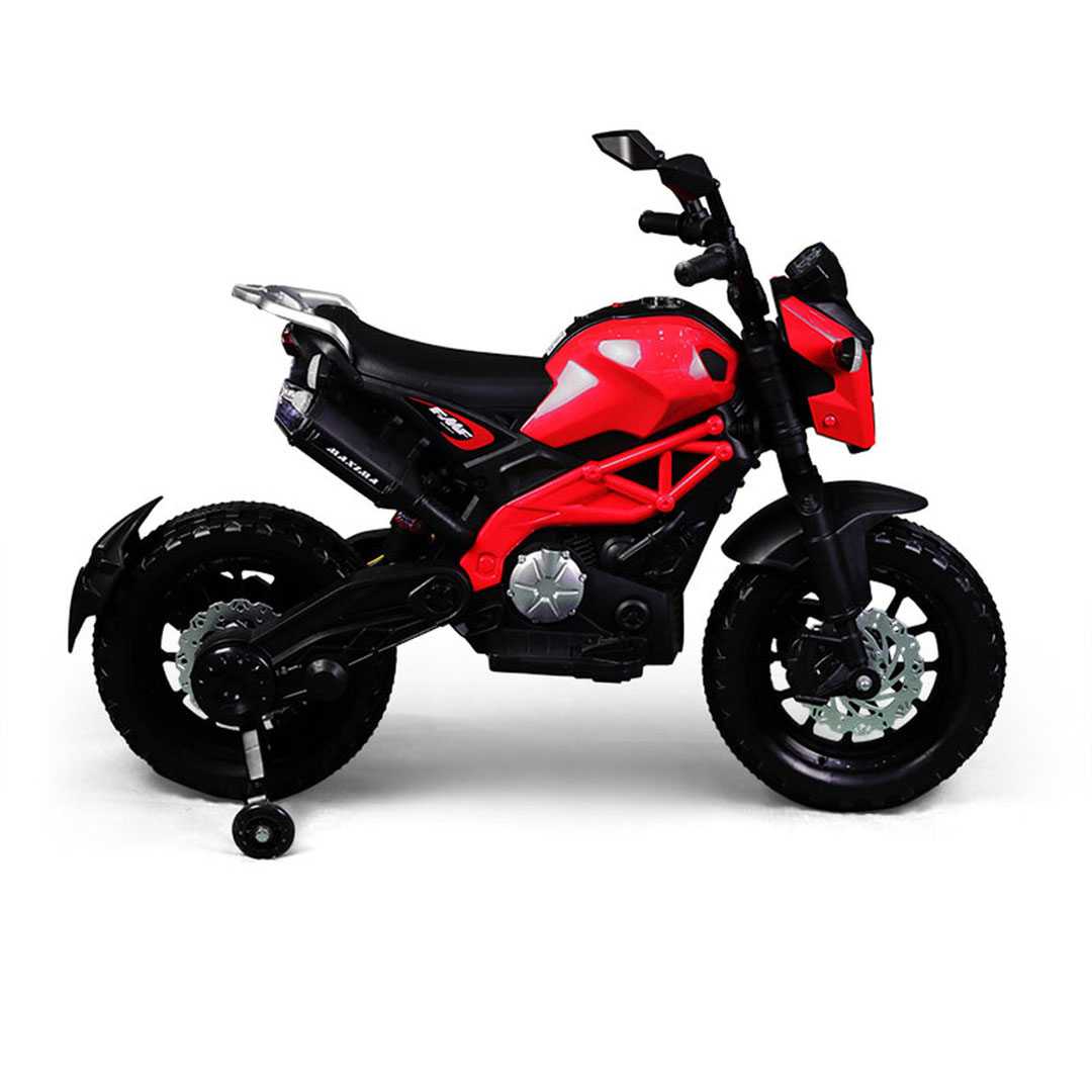 موتسكل اطفال كهربائية - أحمر - DLS-01