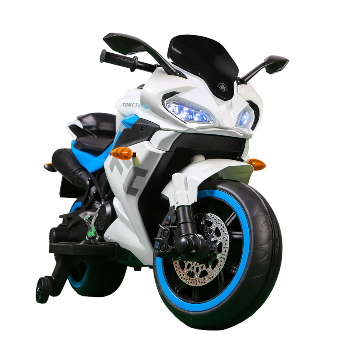 موتسكل اطفال كهربائية - أبيض - HK-1800