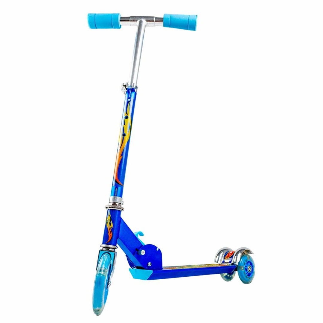 سكوتر اطفال قابل للطي المونيوم - ازرق - 666B