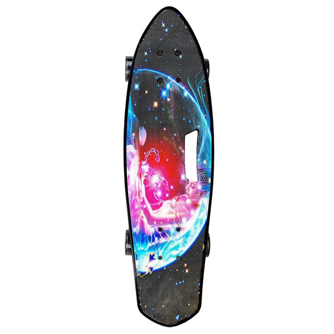 لوح تزلج للاطفال - اسود/اشكال - 216