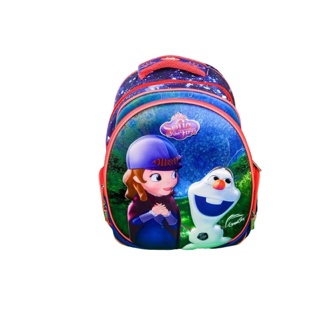 شنطة ظهر مدرسية صوفيا مع حقيبة صغيرة ومقلمة - GS16-B