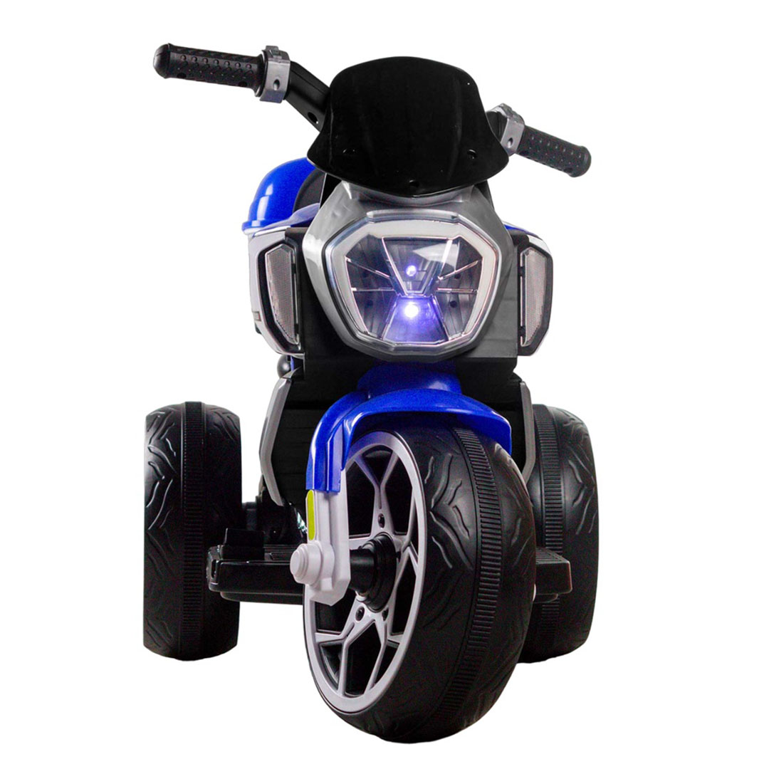 موتوسيكل كهربائي للأطفال - 380 وات - أزرق/أبيض - FB-6189