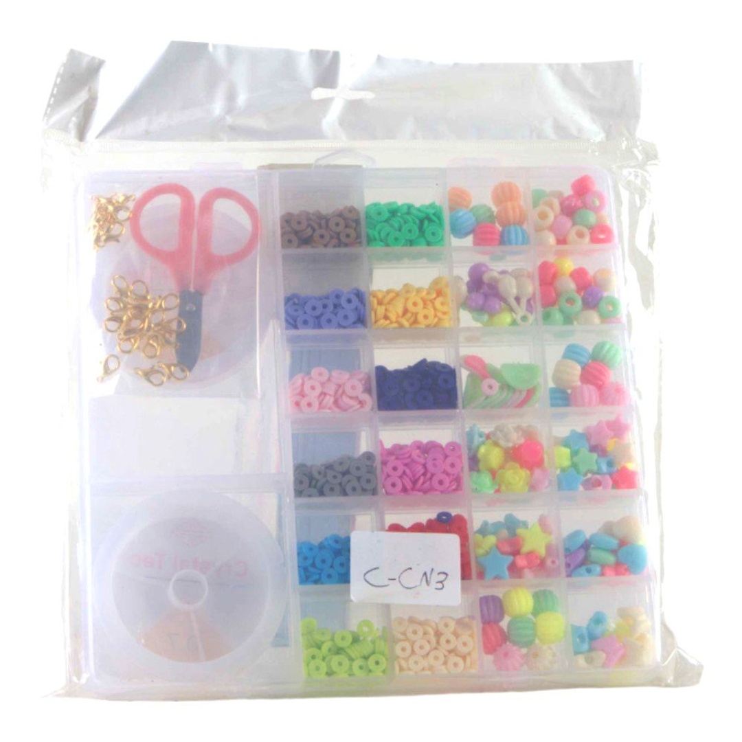 علبة خرز كريستال تيك مع مقص - MA093