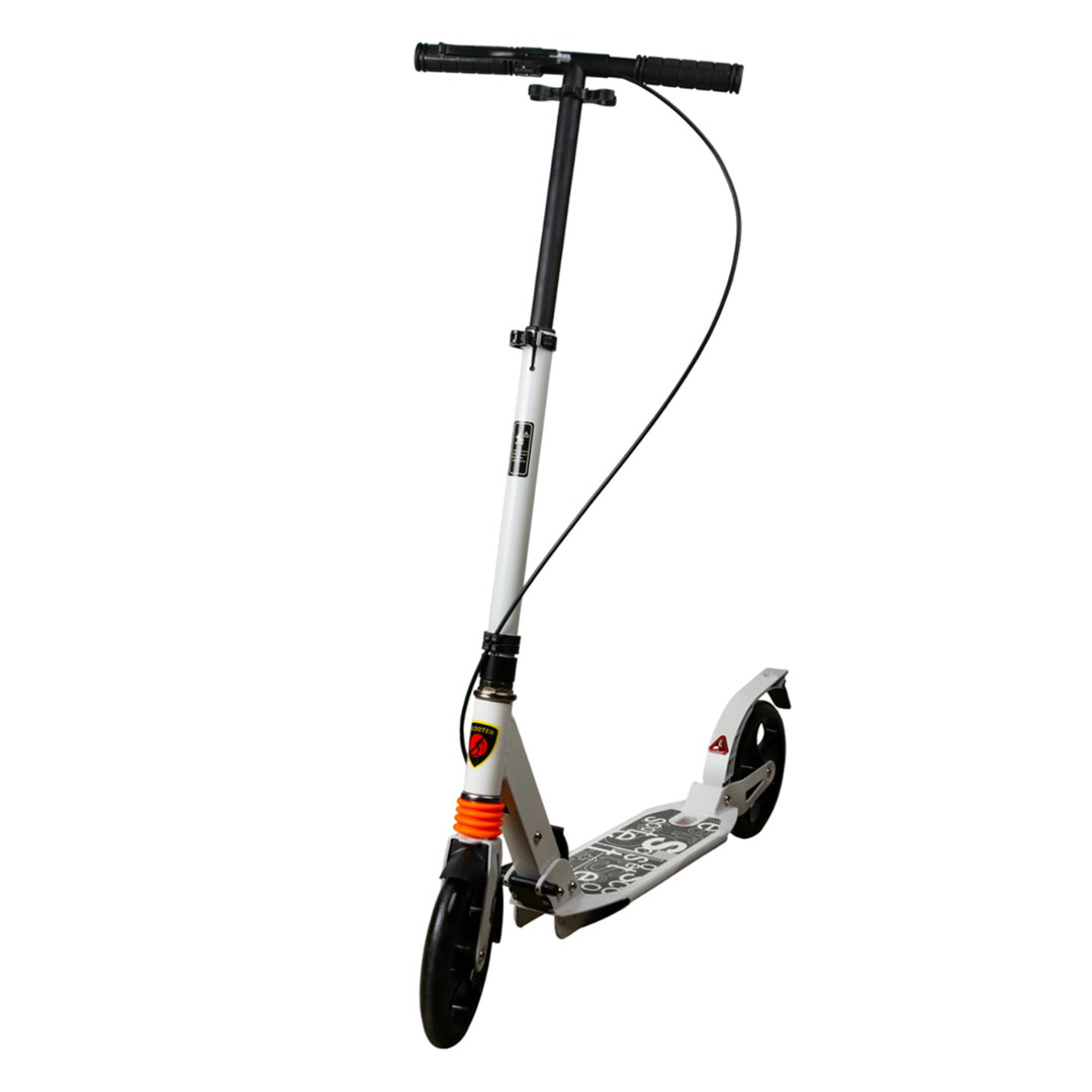 سكوتر قابل للطي مع عجلتين امامية - أبيض - SC-850