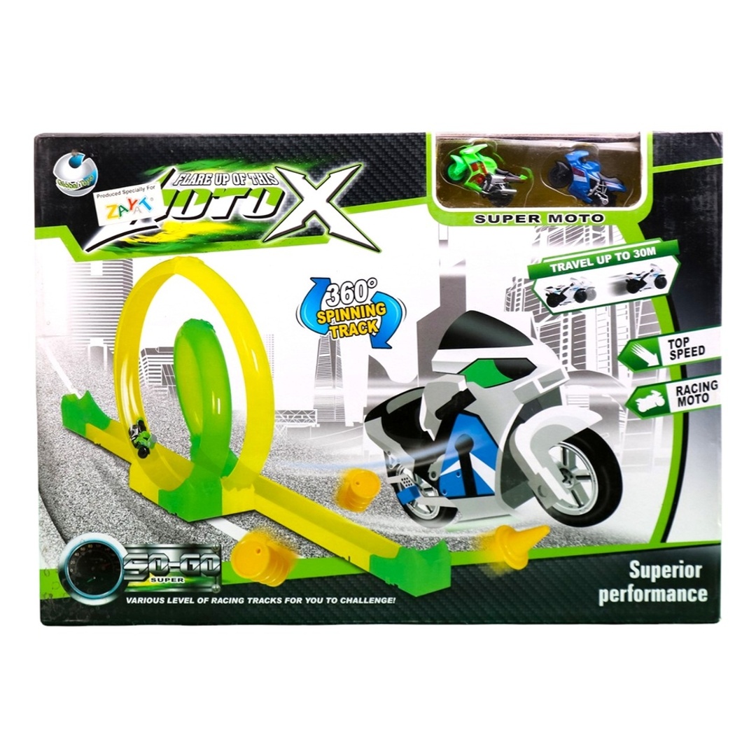 تراك 360 لسباق الدراجات النارية أزرق و أخضر - SP688-28