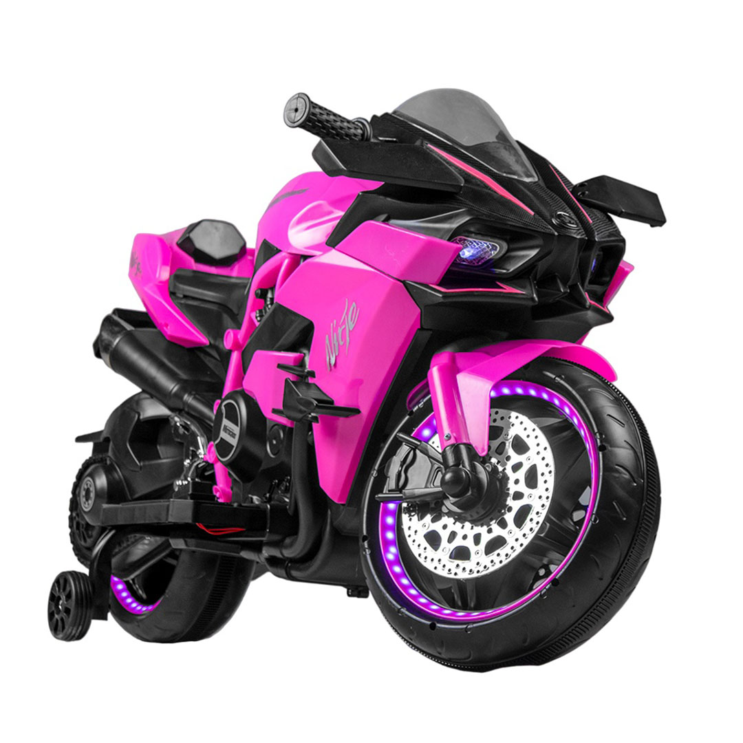 موتوسيكل كهربائي للأطفال - 390 وات - بينك - H-2R