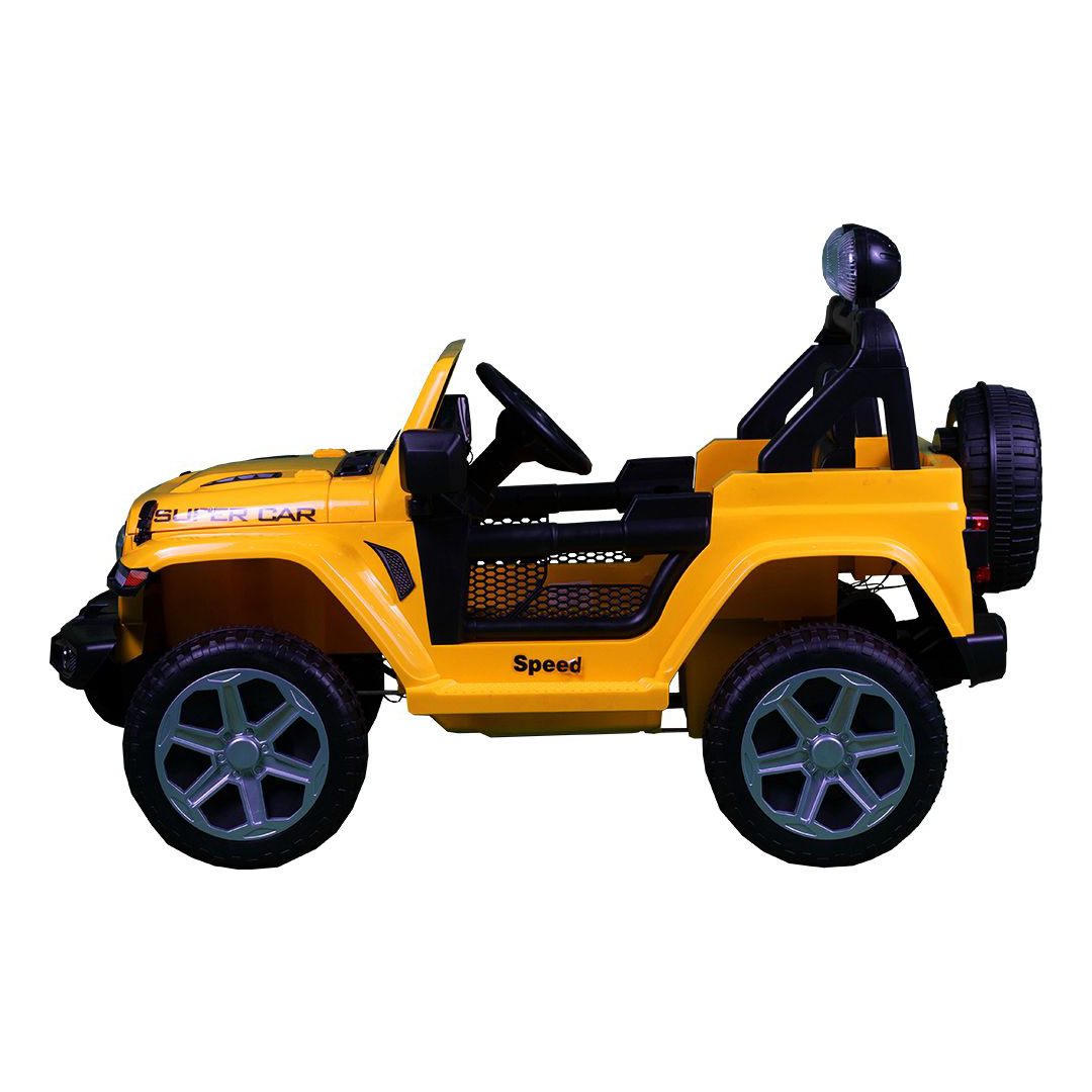 عربية جيب كهربائية للأطفال - اصفر - FT938