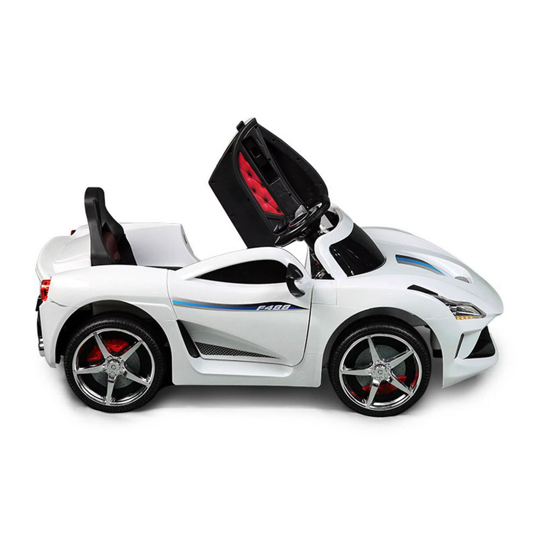 White Electric Kids Car with Lamborghini Doors - 7589