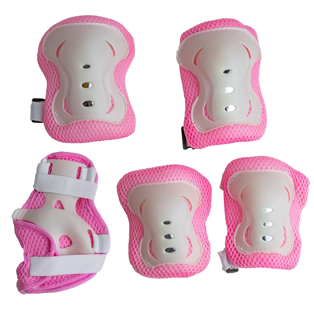 طقم سلامة الكوع والركبة - بينك - 023B