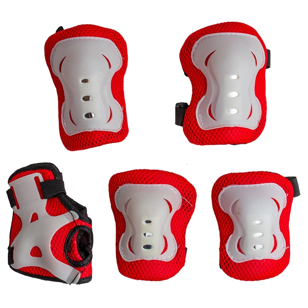 طقم سلامة الكوع والركبة - احمر - 023B