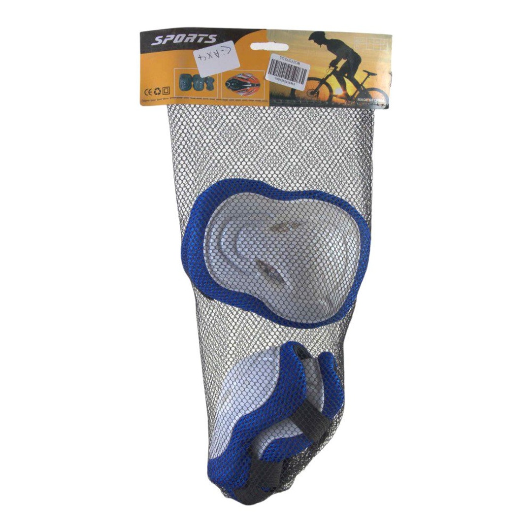 طقم حماية للركبة و الكوع ازرق - 033B