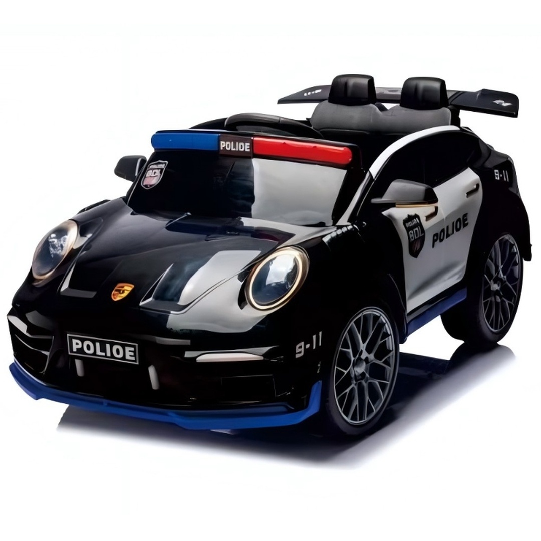 عربية كهربائية للأطفال - بوليس سوداء - BDL2988