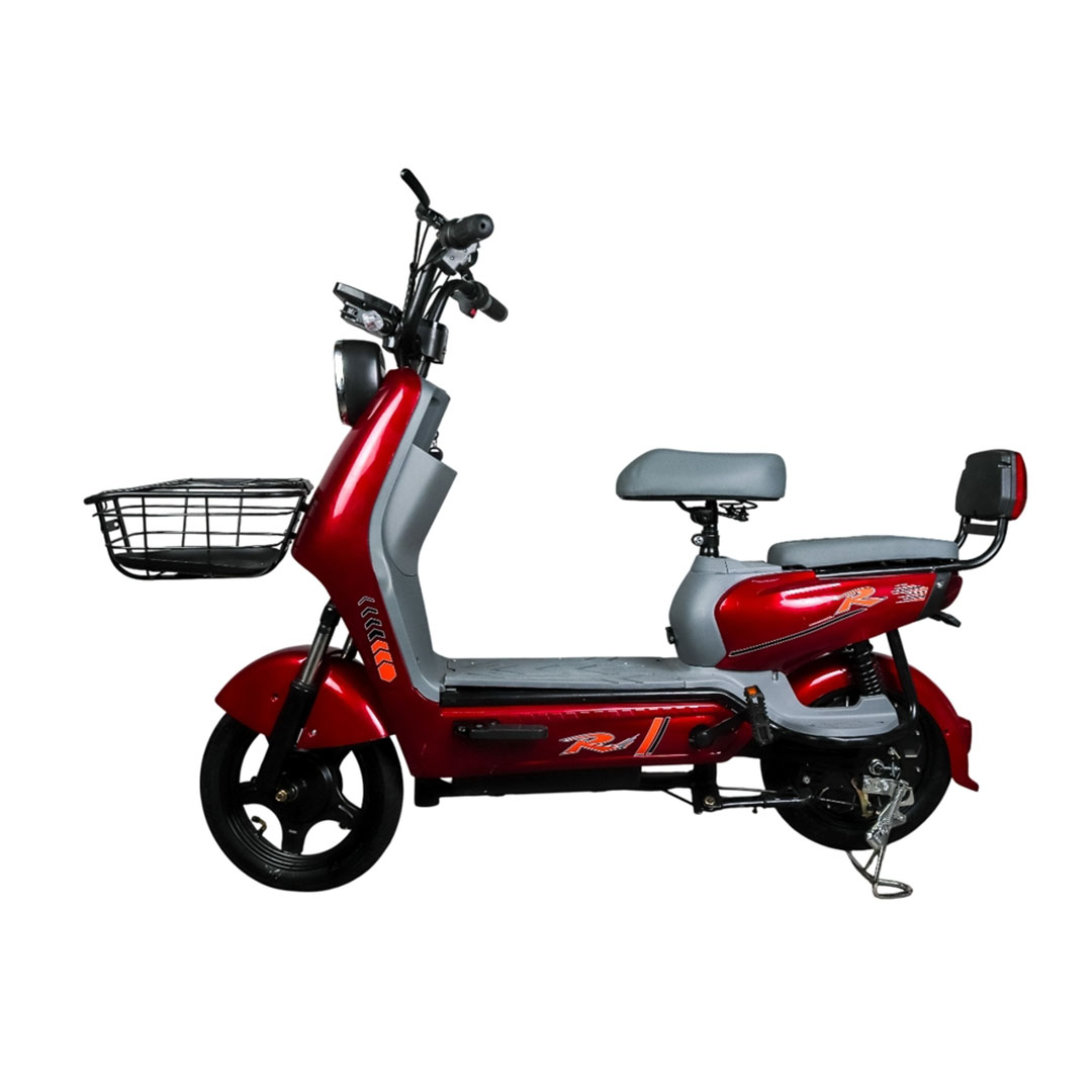 سكوتر كهربائي للركوب بإطار 14 انش - 48 فولت - 350 وات - أحمر - SHN-WS