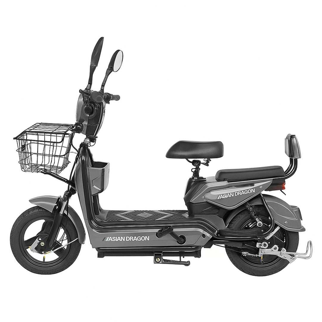 سكوتر كهربائي للركوب بإطار 14 انش - 48 فولت - 350 وات - رصاصي - GE-WS