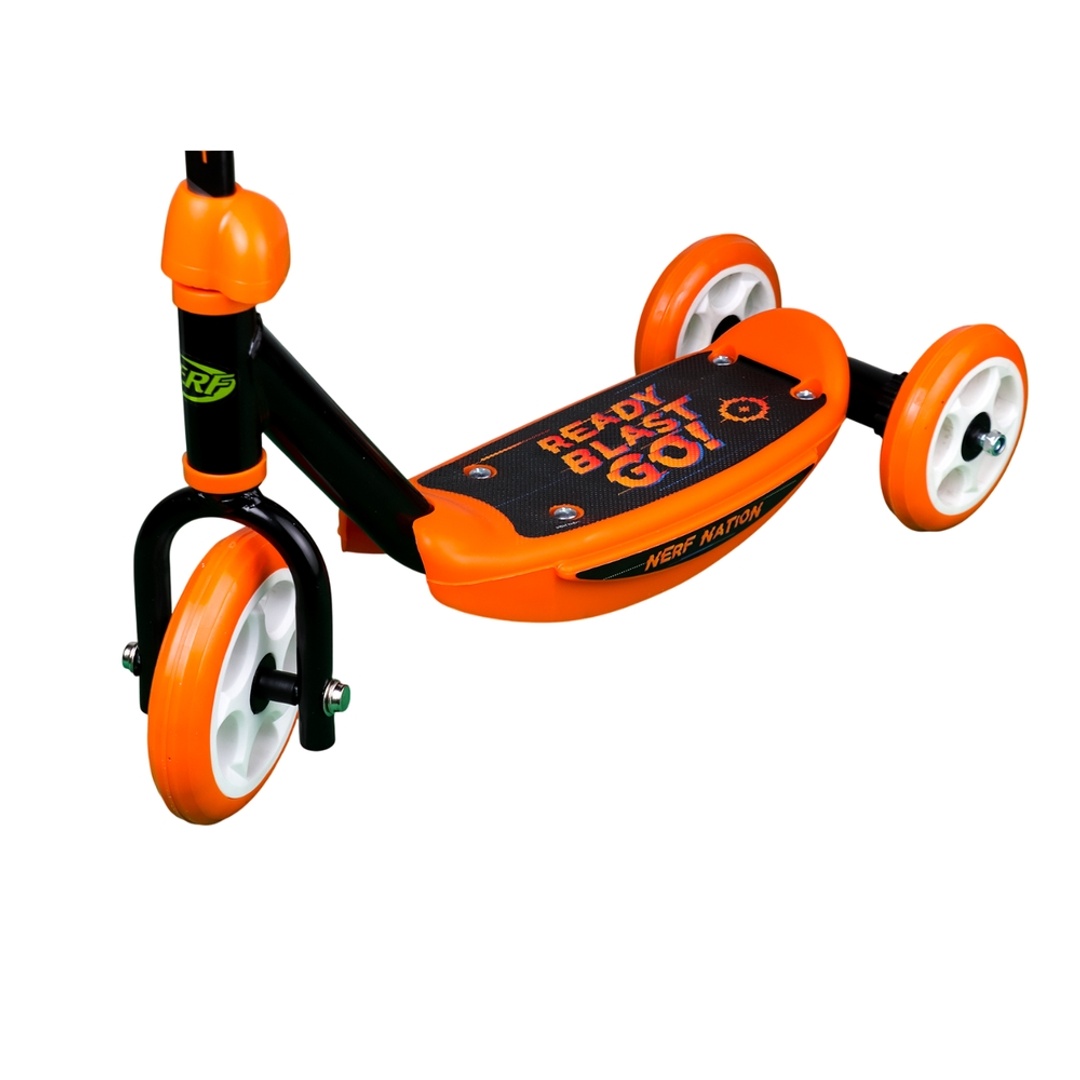 سكوتر نيرف 3 عجلات متين عالي الجودة - برتقالي مع أسود - 3 WS-NR-101 V2