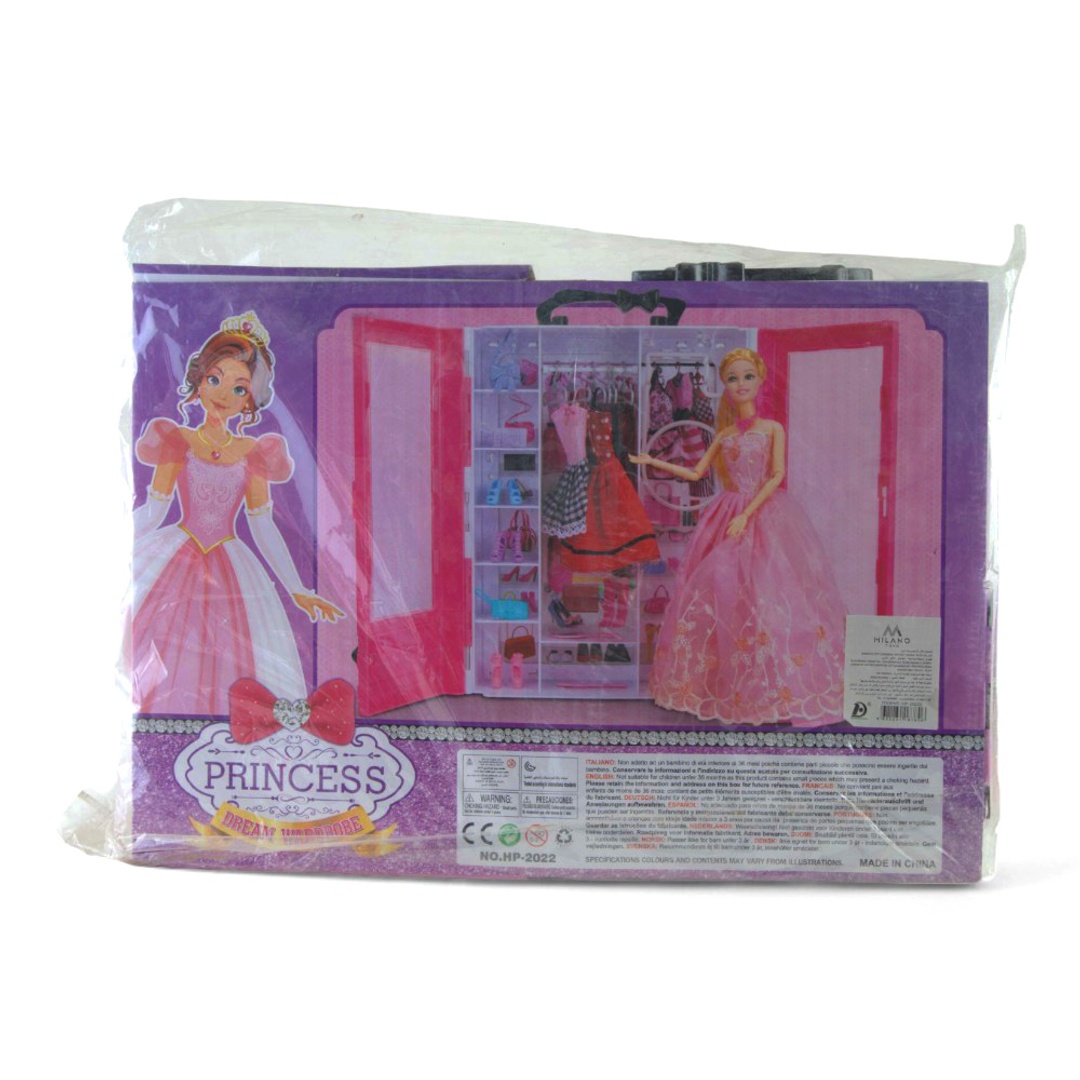 خزانة ملابس برنسيس دريم مع دمية - HP-2022D