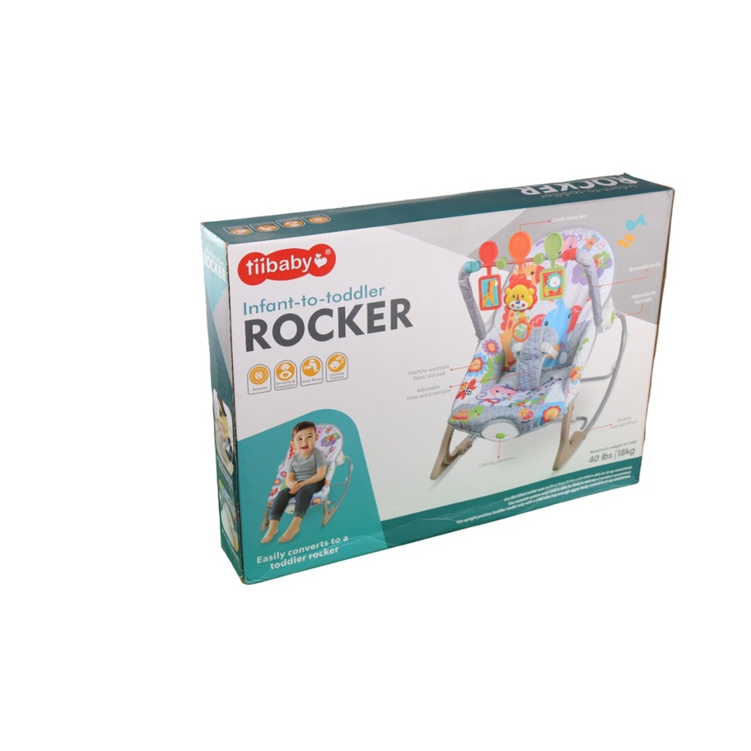 كرسي هزاز للأاطفال مع العاب بشكل حيوانات - 68157