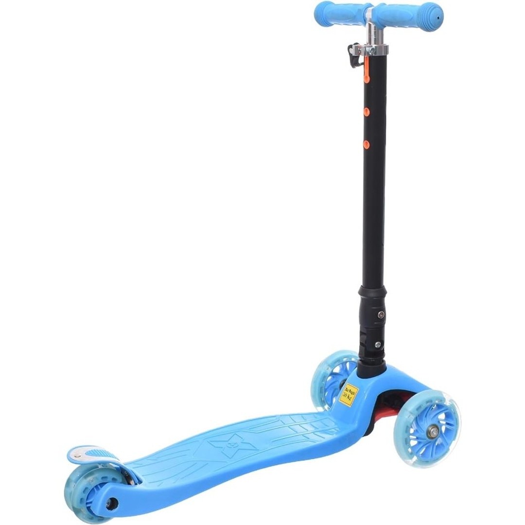 سكوتر قابل للطي بعجلات مضيئة - أزرق - BG-03