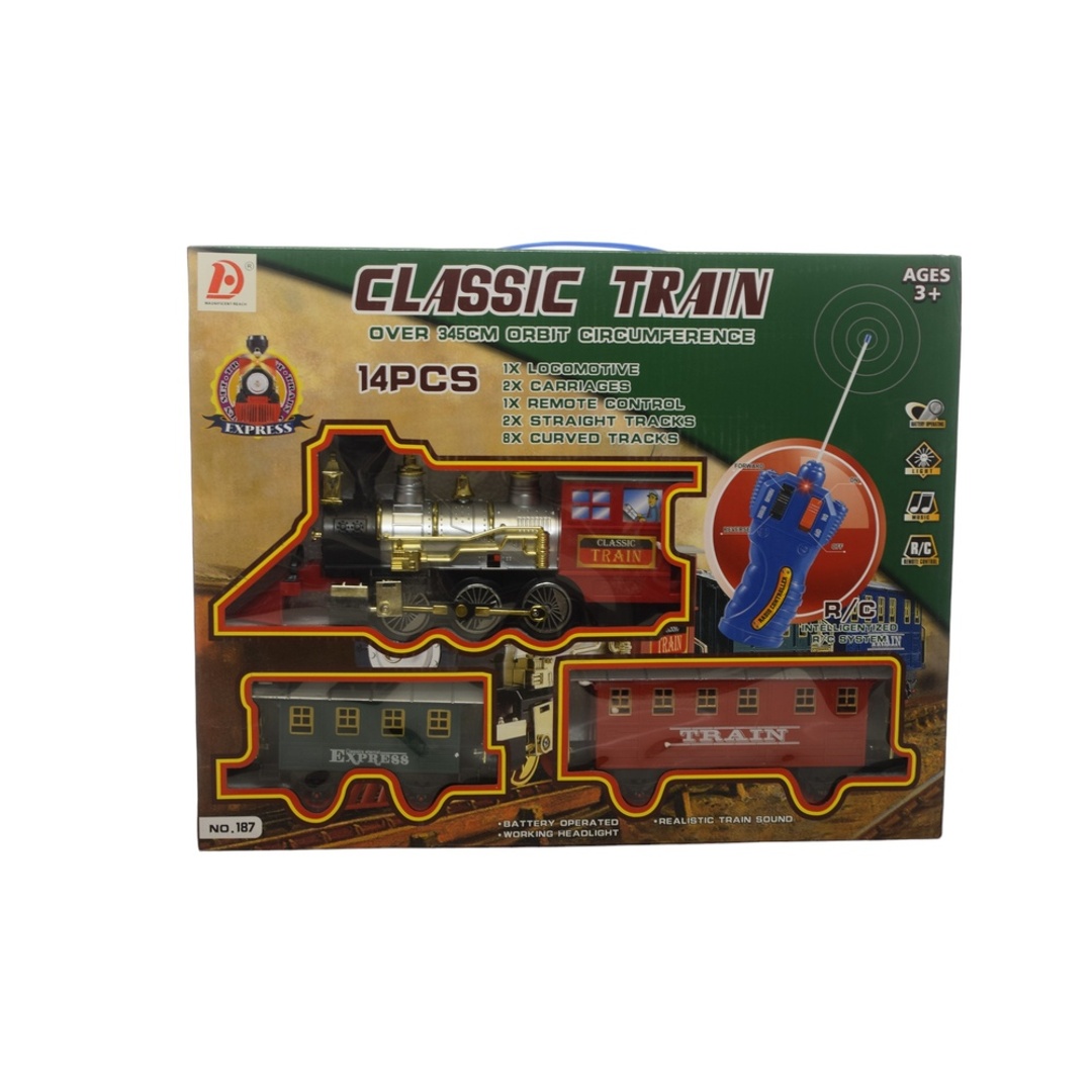 قطار كلاسيكي مع ريموت تحكم 14 قطعة - 187