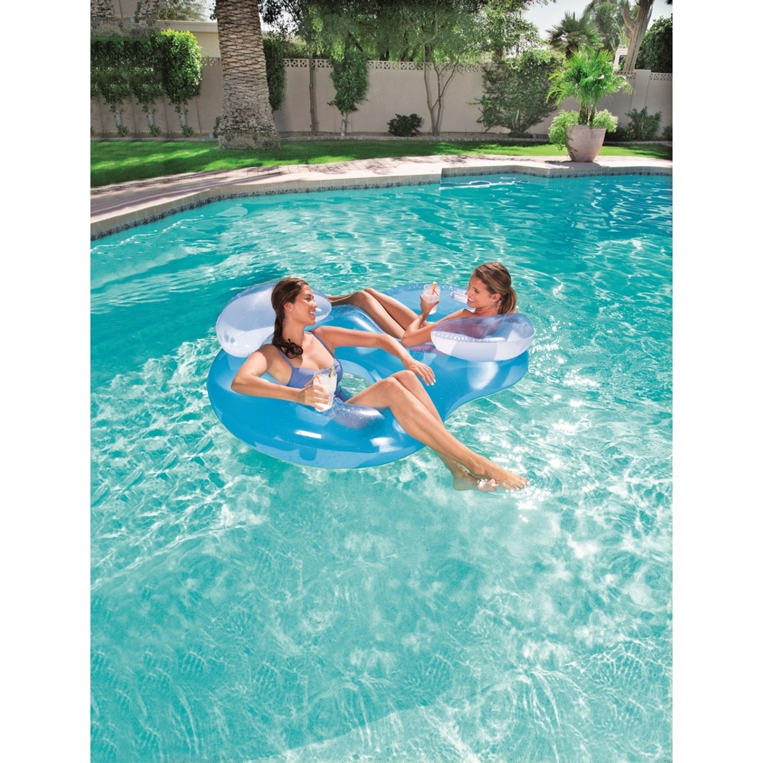 حلقة مائية تسع لفردين مع مسند - 188x117 سم - 43009