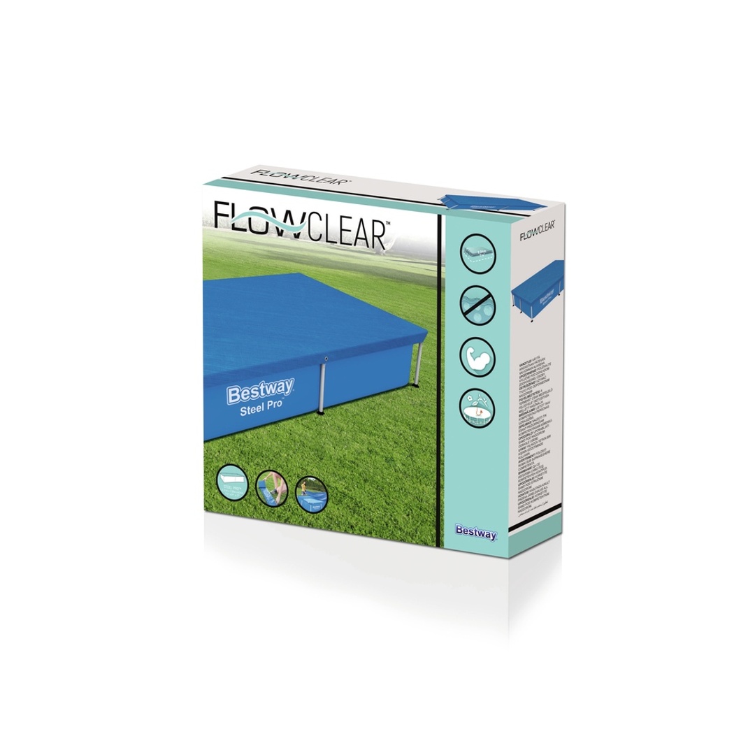 غطاء لحوض السباحة مربع - 224x154 سم - 58103